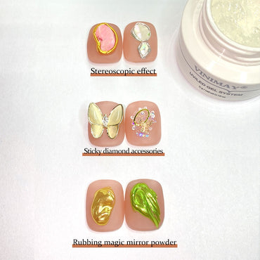 Gel solide- 3D nail art