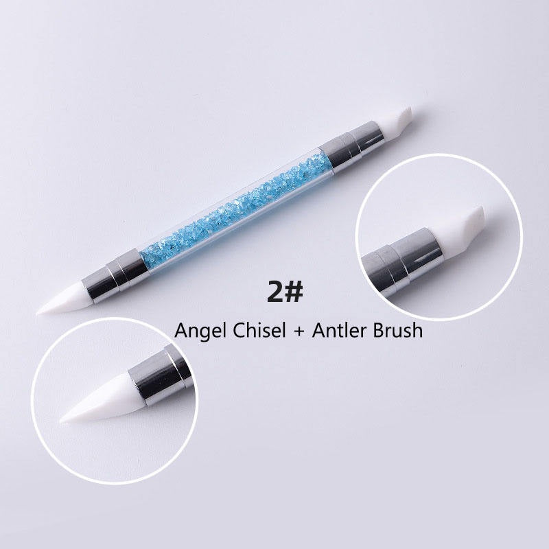 Pinceaux en silicone pour Nail Art (set de 5pcs)