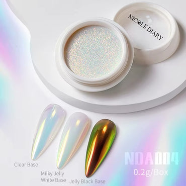 Glazed chrome powder / lot de 8 pcs