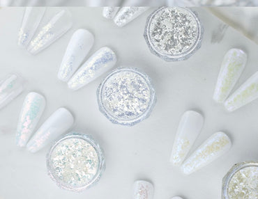 Lot de 6 flocons de paillettes