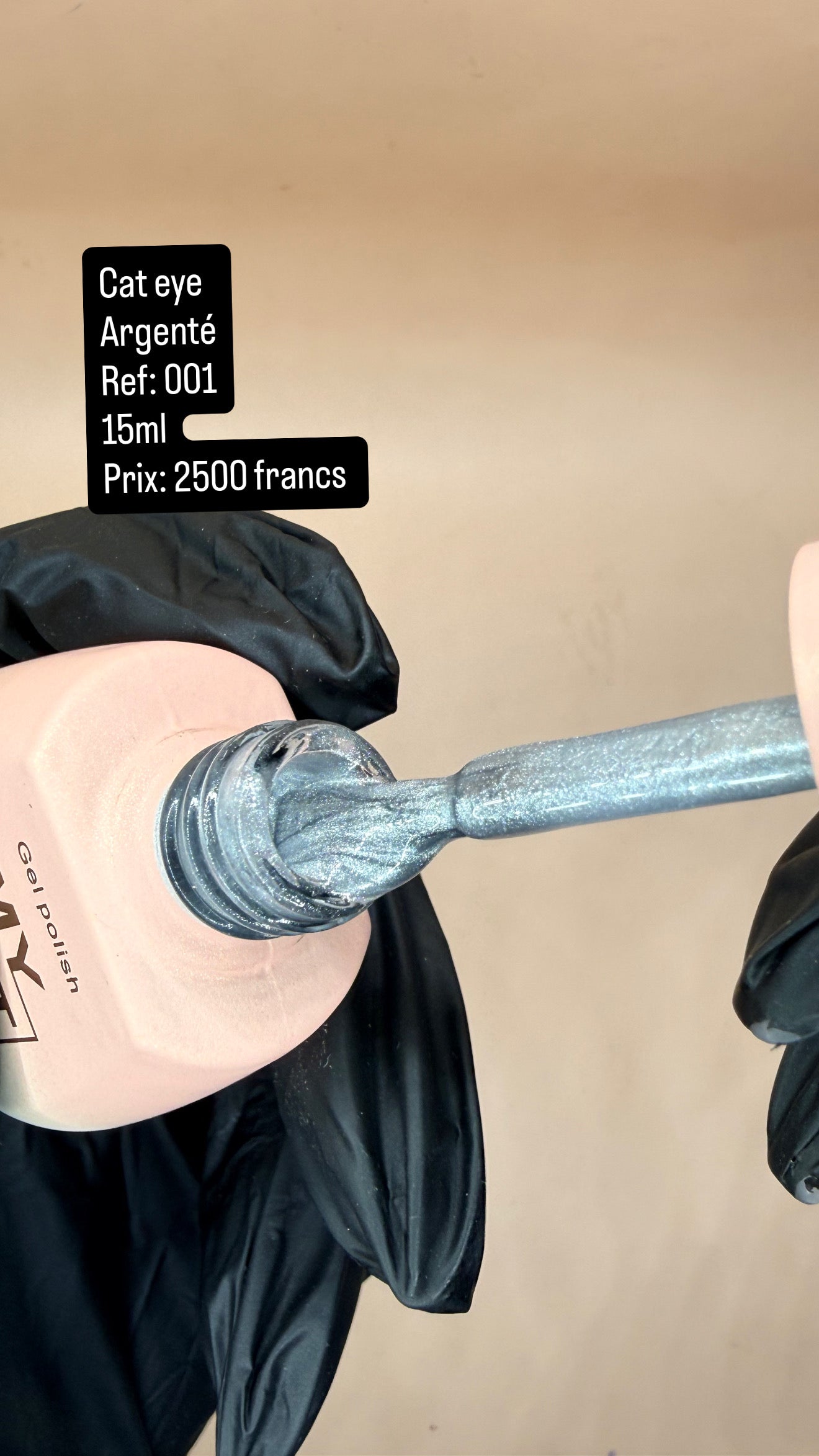 Cat eye argenté