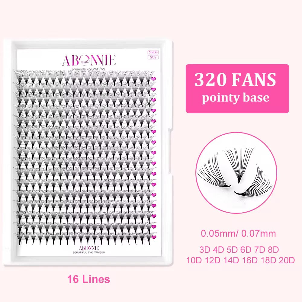 Bouquets de cils préfaits