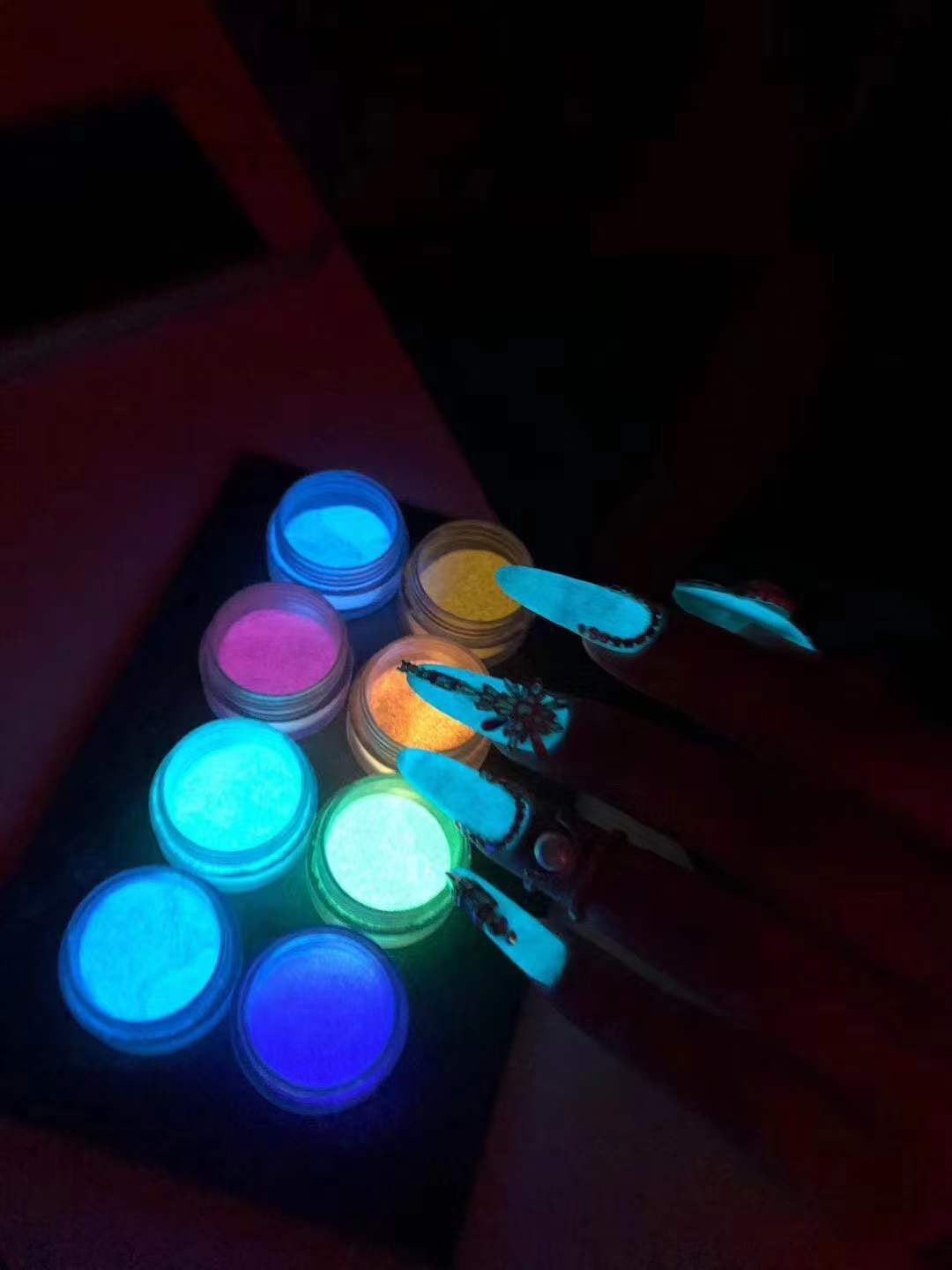 Kit de 10 Pigments  Fluo phosphorescentes