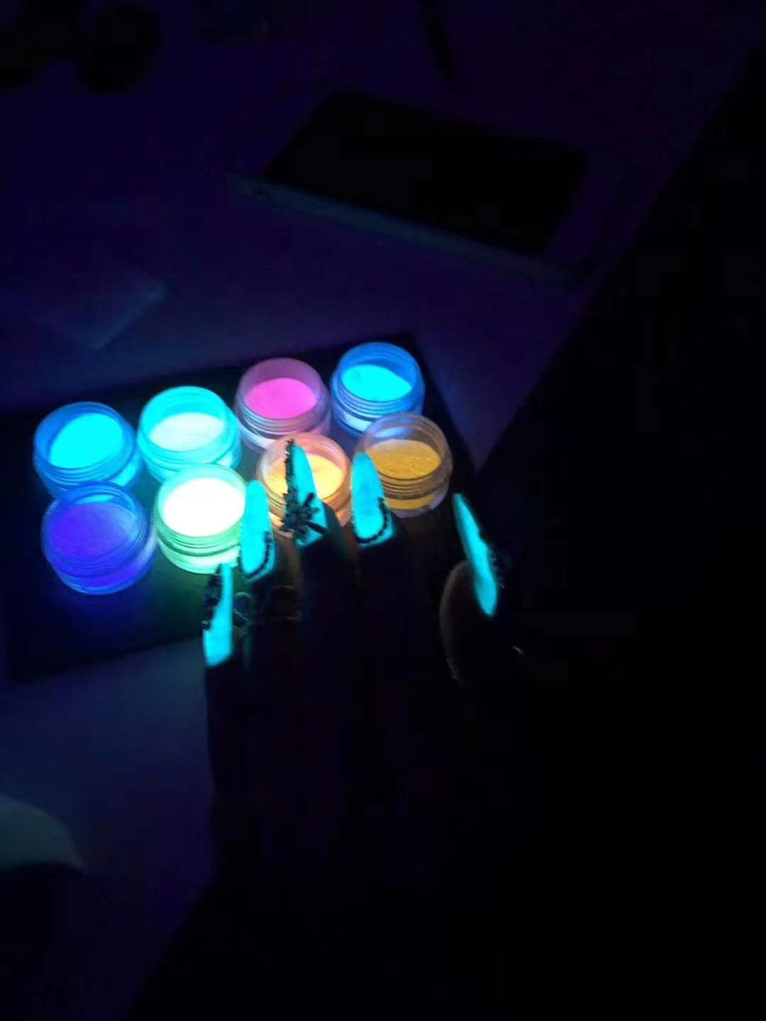 Kit de 10 Pigments  Fluo phosphorescentes