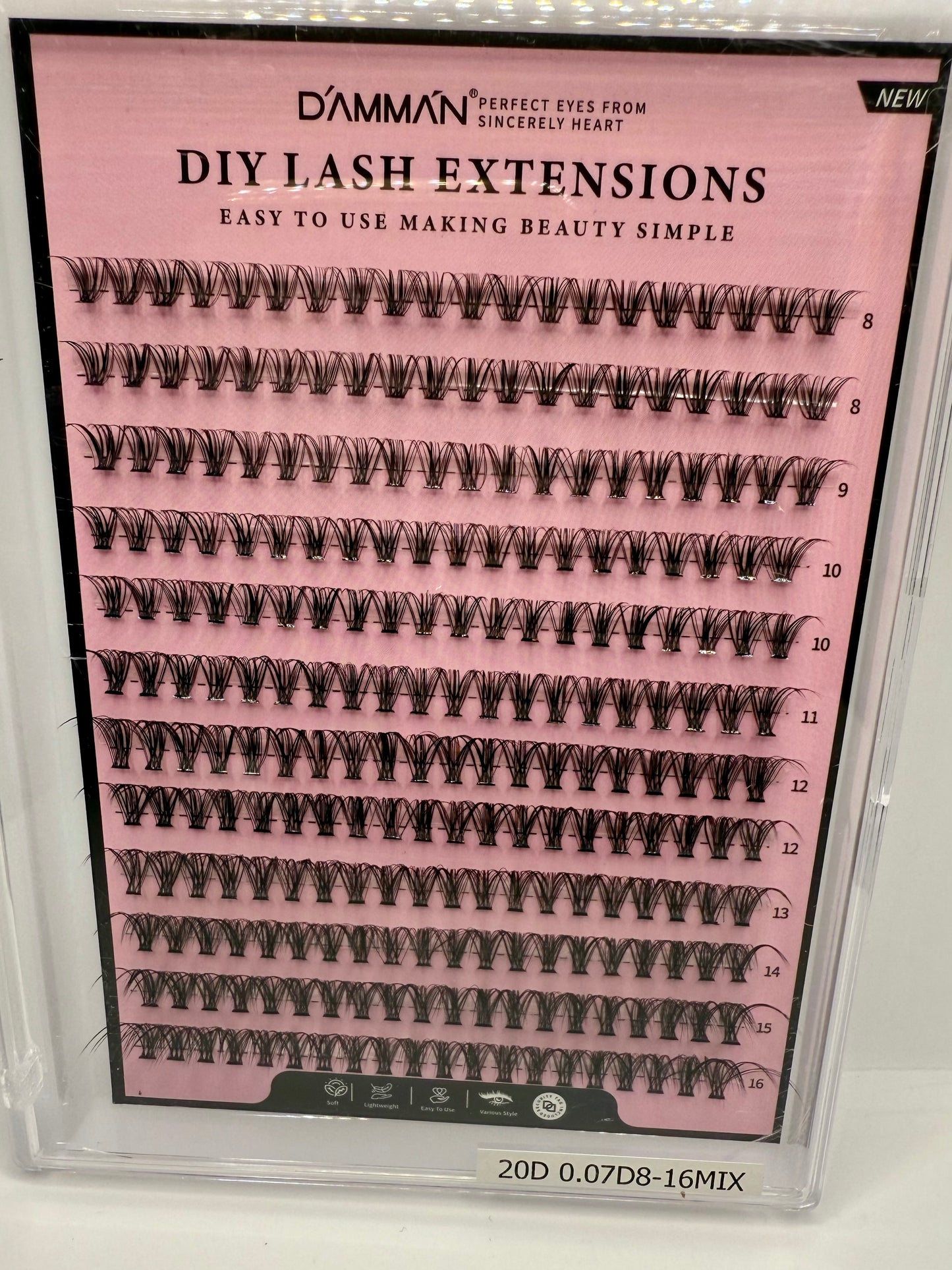 Clusters lashes (Boite mixte)