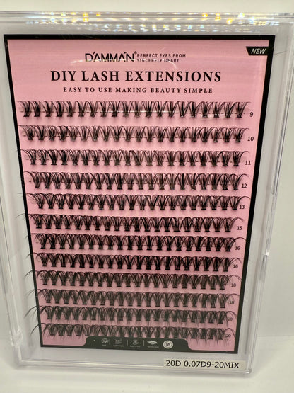 Clusters lashes (Boite mixte)
