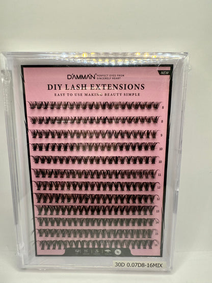 Clusters lashes (Boite mixte)
