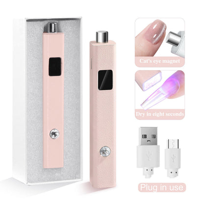 Mini lampe UV 2 en 1 avec acier – Effet Cat Eye