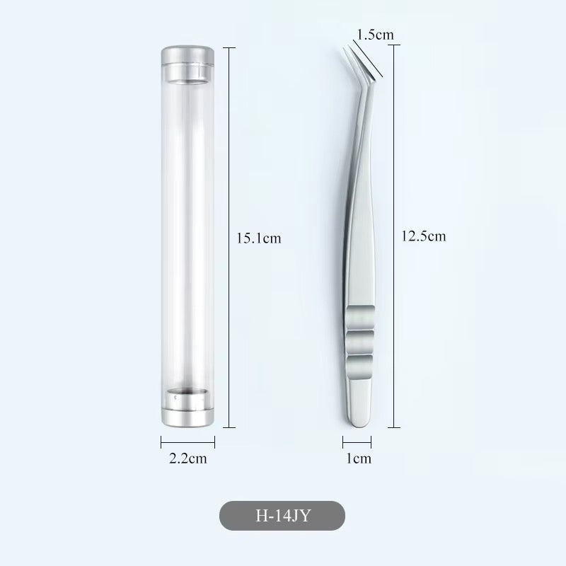 Pinces pour isolation de cils en acier inoxydable