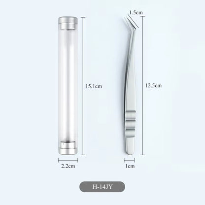 Pinces pour isolation de cils en acier inoxydable