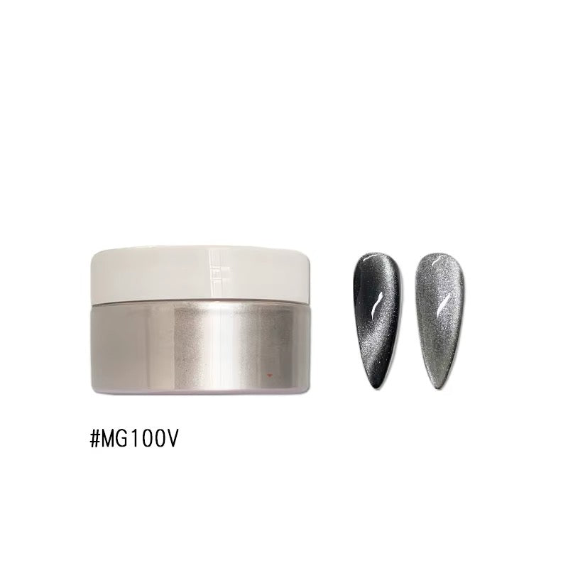 Set de 6 pigments chrome Cat eye / Effet magnétique et chromé
