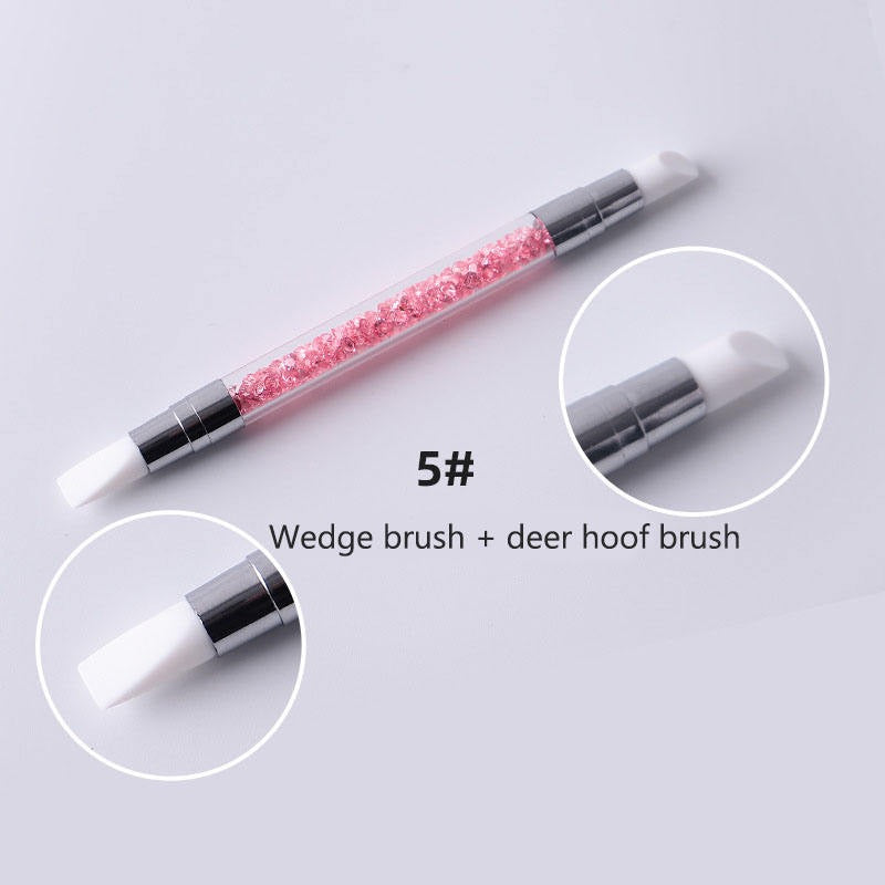 Pinceaux en silicone pour Nail Art (set de 5pcs)