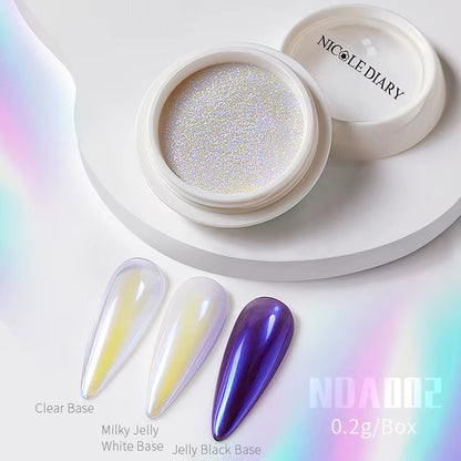 Glazed chrome powder / lot de 8 pcs