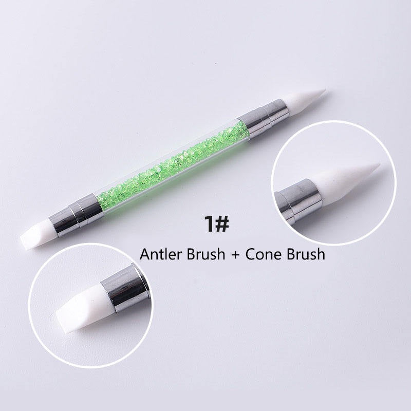 Pinceaux en silicone pour Nail Art (set de 5pcs)