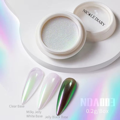 Glazed chrome powder / lot de 8 pcs