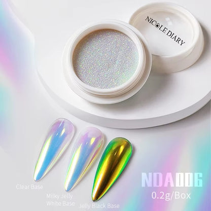 Glazed chrome powder / lot de 8 pcs