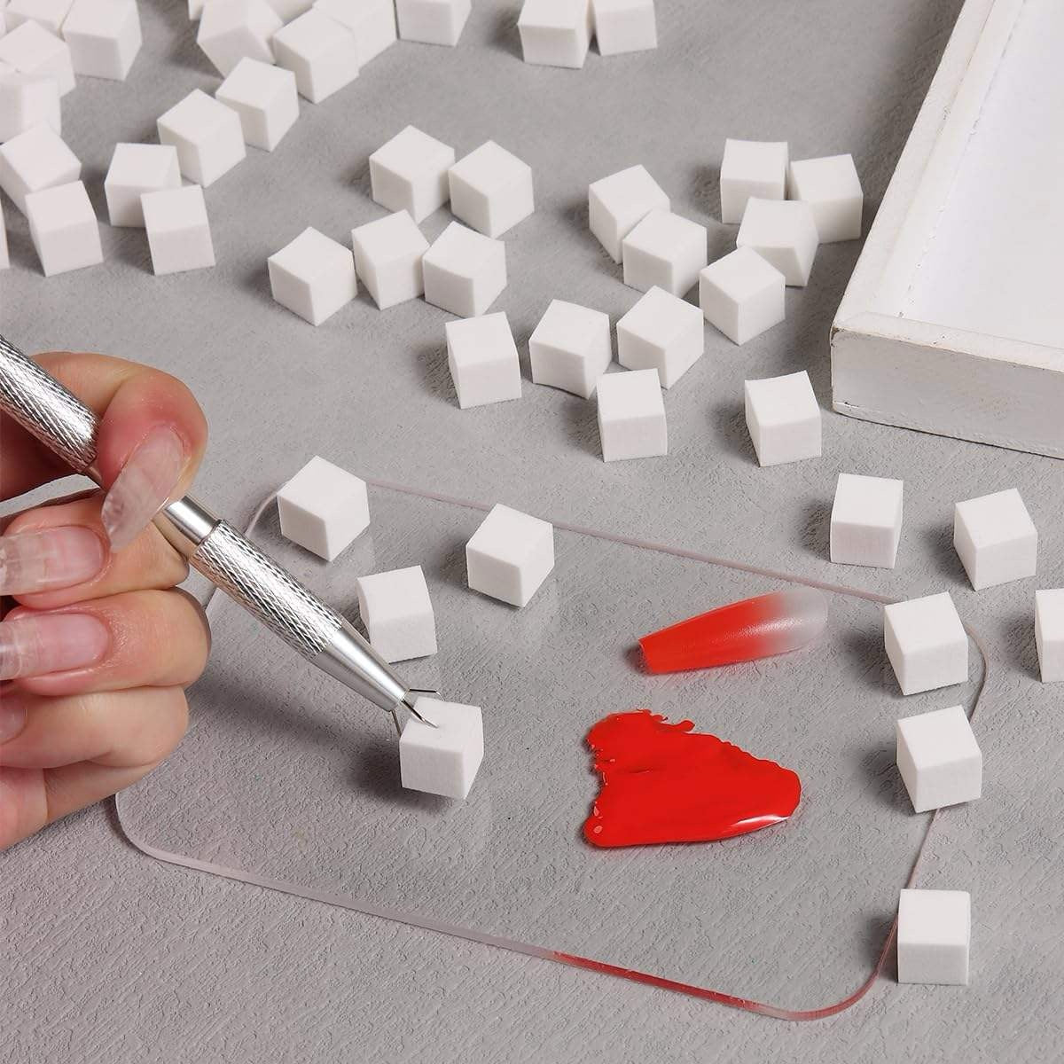 Ombre sponges / 100pcs + 1 stylet