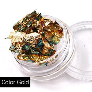Mix feuilles d'or pour ongles (5pcs) (6pcs)