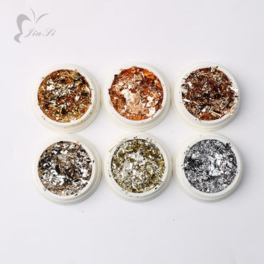 Fragments de feuilles d'or (6pcs)