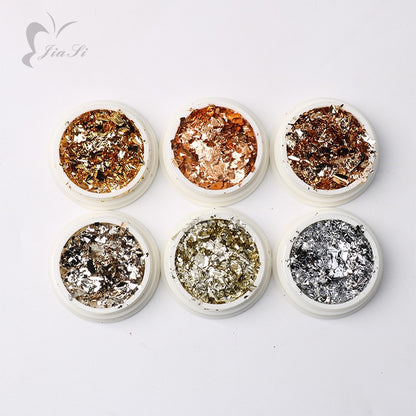 Fragments de feuilles d'or (6pcs)