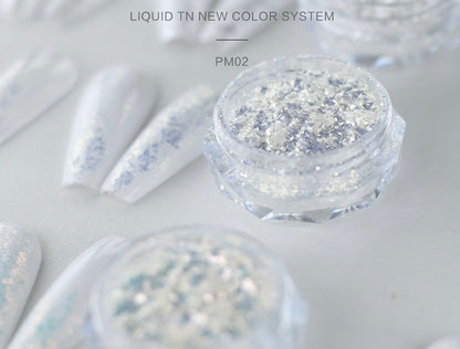 Lot de 6 flocons de paillettes