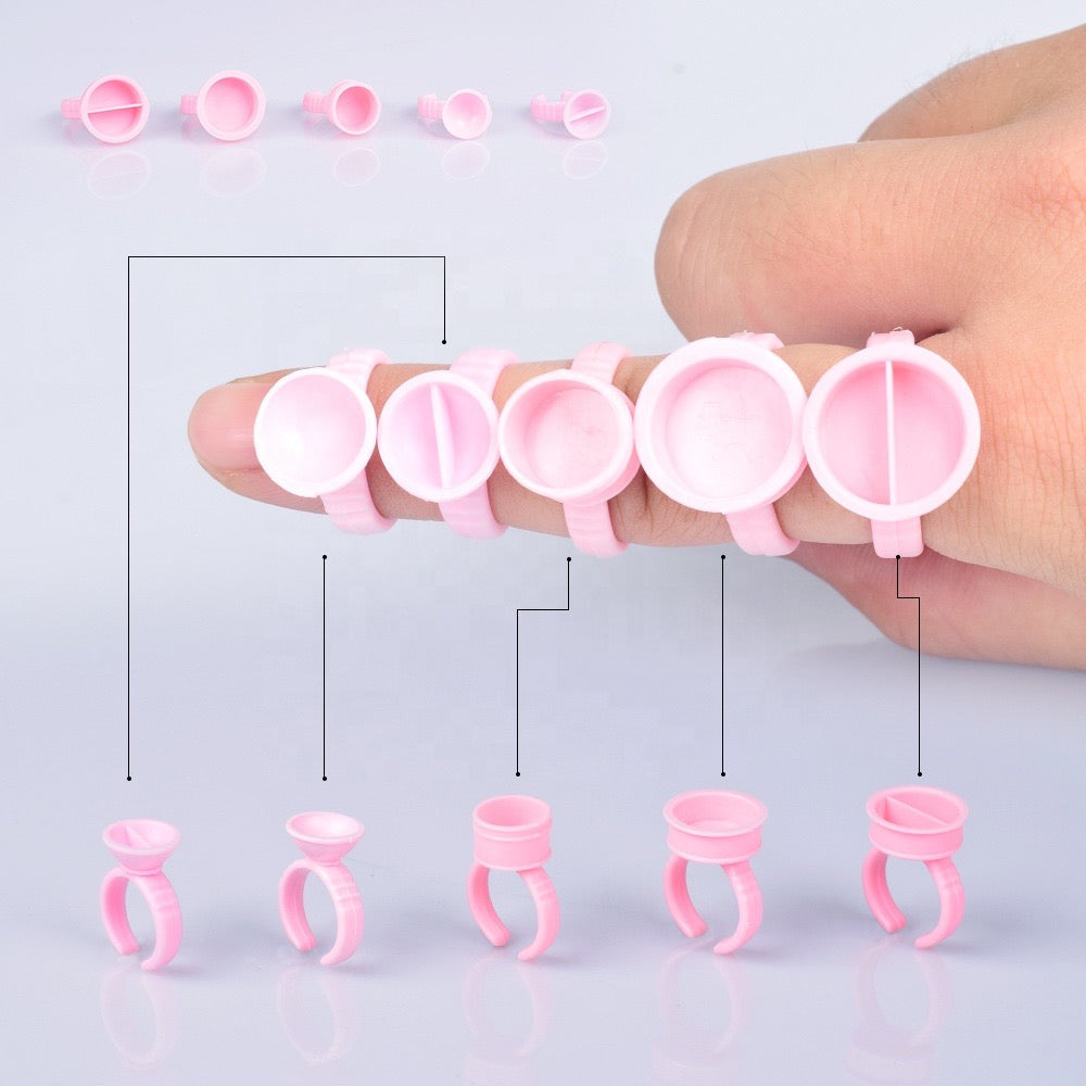 Bagues jetables pour extensions de cils