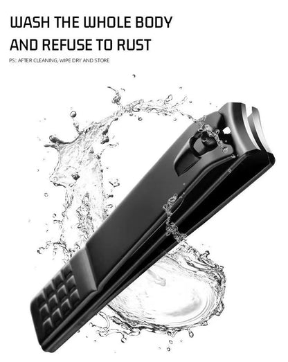 Coupe ongles noir en acier inoxydable