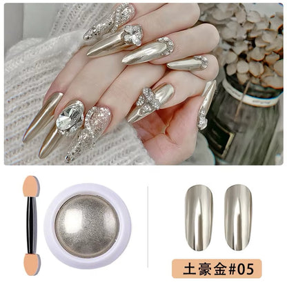 Chrome nail glitter powder