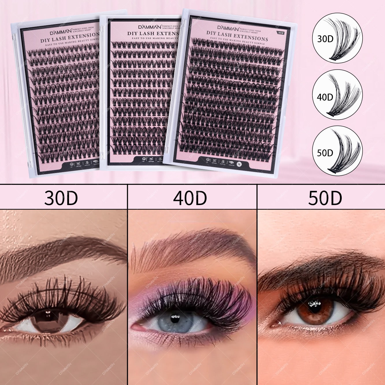 Clusters lashes (Boite mixte)