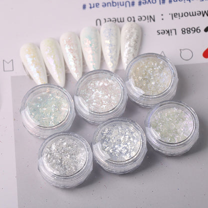 Lot de 6 flocons de paillettes