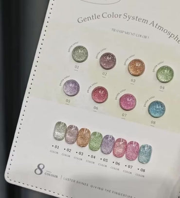 Coffret 8 Vernis Pailletés